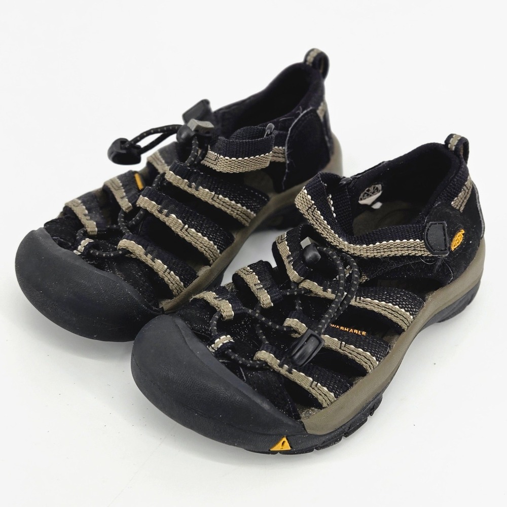 KEEN Newport H2 Kids Size 12 Black Olive Hiking Trail Water Sandals Gorpcore